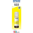 Epson EcoTank T522 Yellow Ink Bottle (C13T00M492), 7500 Pages.
