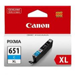 Canon CLI-651XLC Cyan High Yield Ink Cartridge, 750 Pages.