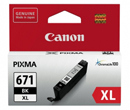 Canon CLI-671XL Black High Yield Ink Cartridge, 690 Pages.