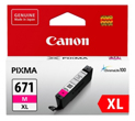 Canon CLI-671XL Magenta High Yield Ink Cartridge, 690 Pages.
