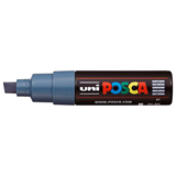Uni Posca Marker 8.0mm Broad Chisel Tip Slate Grey PC-8K